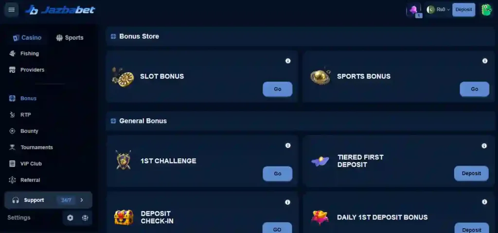 jazba bet game bonuses